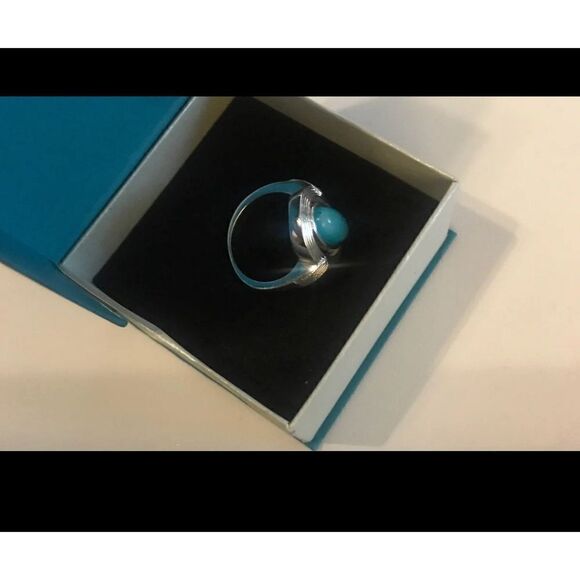 New~Oval Turquoise Ring Sz 9 by Jewelry Designer Samantha Wills - Picture 3 of 4